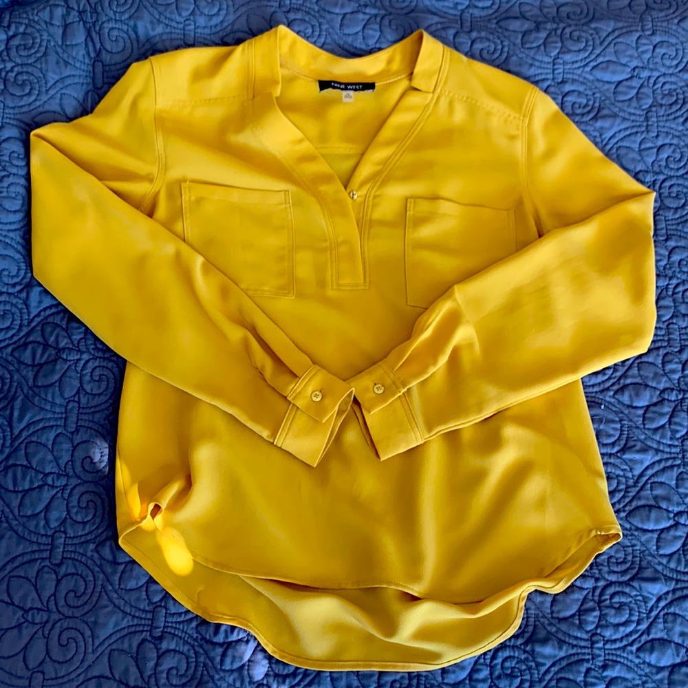 Nine West Yellow Shirt